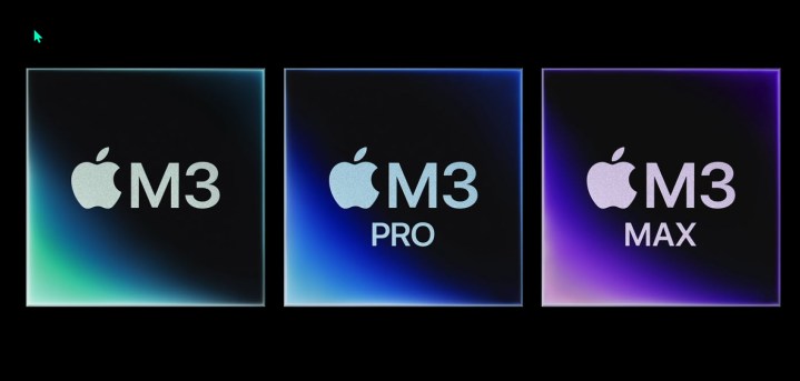 Screenshot der Apple Silicon M3-Prozessorreihe.