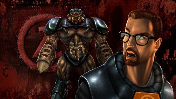 Kunstwerk zum 25-jährigen Jubiläum des ursprünglichen Half-Life.