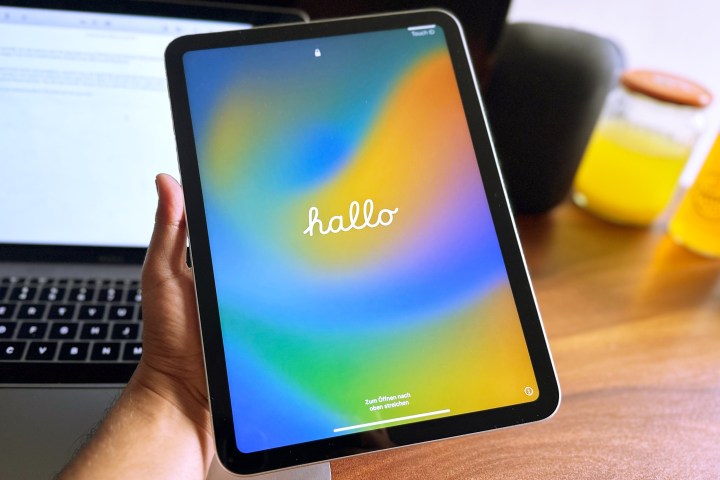 Erste Einrichtung des iPad 2022.