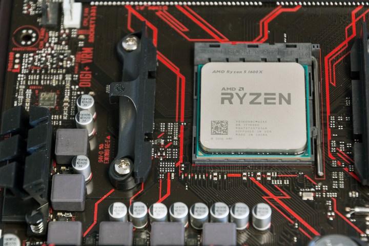 AMD Rizen CPU 1600X an Bord