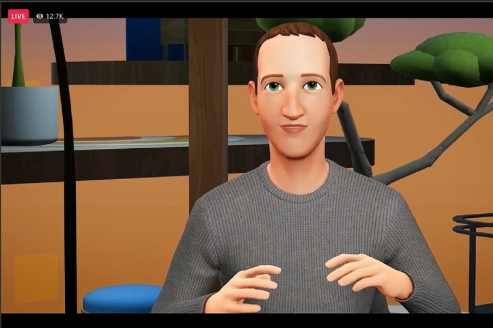 Ein Screenshot von Meta Connect 2022, der den Avatar von Mark Zuckerberg zeigt.