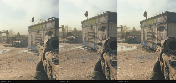Preset-Vergleich in Modern Warfare 3 auf dem PC.