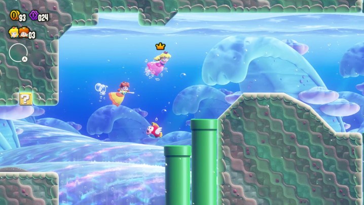 Unter Wasser in Super Mario Bros. Wonder