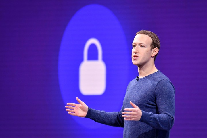 Facebook-Datenschutzmarke Zuckerberg