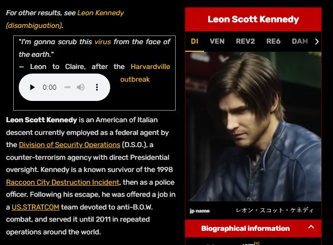 Ist Leon S. Kennedy aus Resident Evil 4 Italiener?  Eine Untersuchung