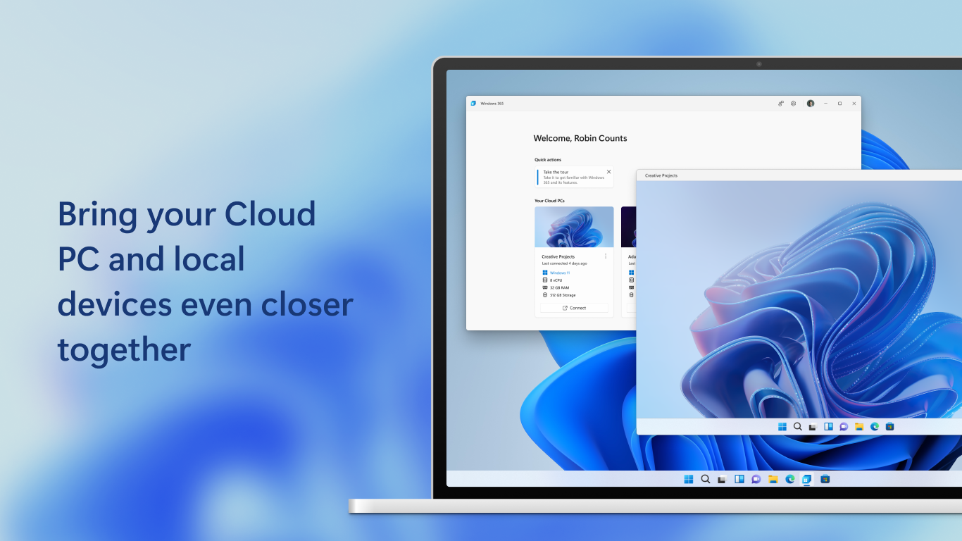 Mit der Windows 11-Funktion können Sie in Sekundenschnelle zu einem Cloud-PC wechseln