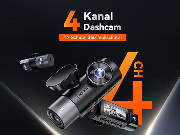 Vantrue N5 Test: Dashcam bietet eine nahezu 360-Grad-Abdeckung
