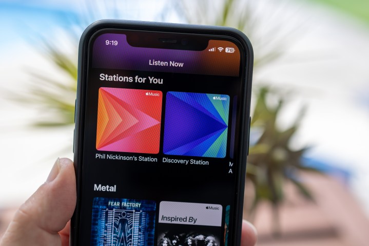 Die Apple Music Discovery Station auf einem iPhone.
