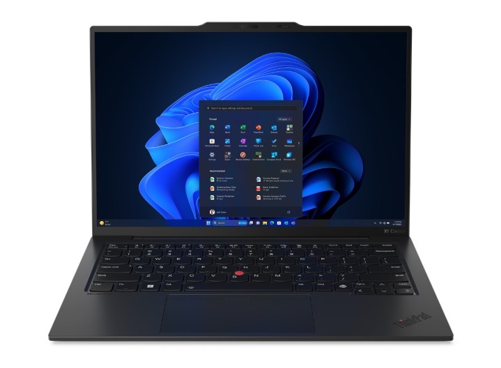 Eine Produktdarstellung des ThinkPad X1 Carbon Gen 12.