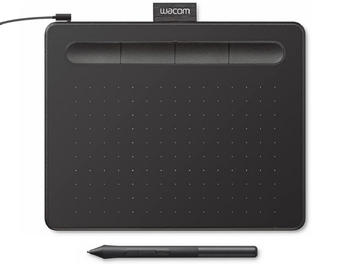 Das Wacom Intuos Small Zeichentablett mit Stift.
