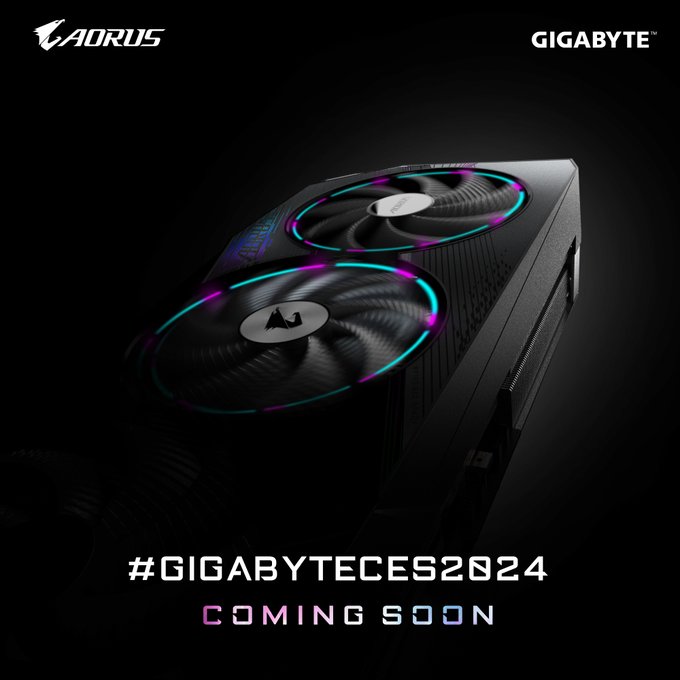 Ein von Gigabyte geteilter Teaser für seine kommenden GPUs der RTX 40 Super-Serie.