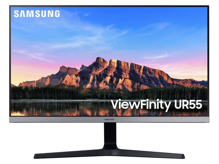 Ein Bild im Querformat auf dem 28-Zoll-ViewFinity UR55-Monitor von Samsung.