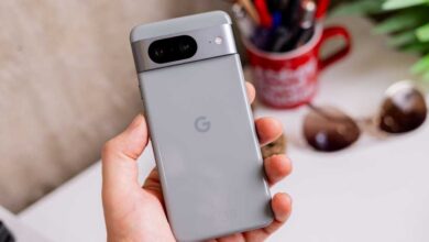 Google Pixel 8 back with camera
