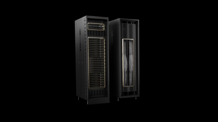 Nvidias GB200 NVL72 Server-Rack.