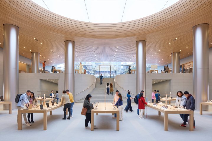 Apples achter Store in Shanghai wurde im März 2024 eröffnet.