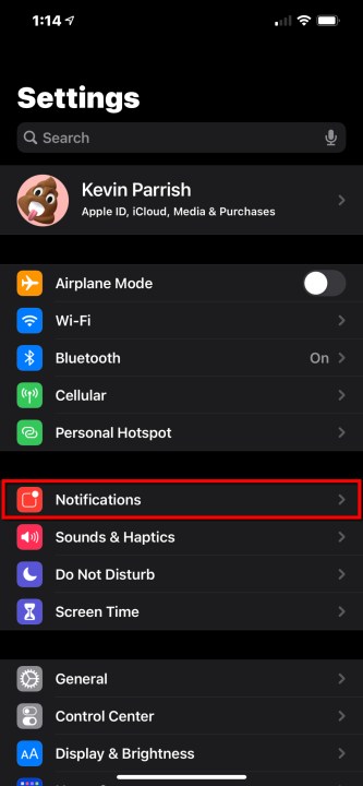 Die Option „Tap-Benachrichtigungen“ in iOS 14.