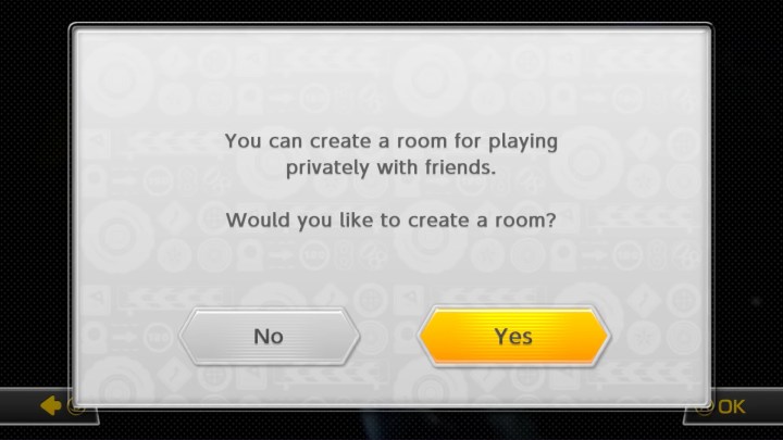 Einen Raum in Mario Kart 8 erstellen.