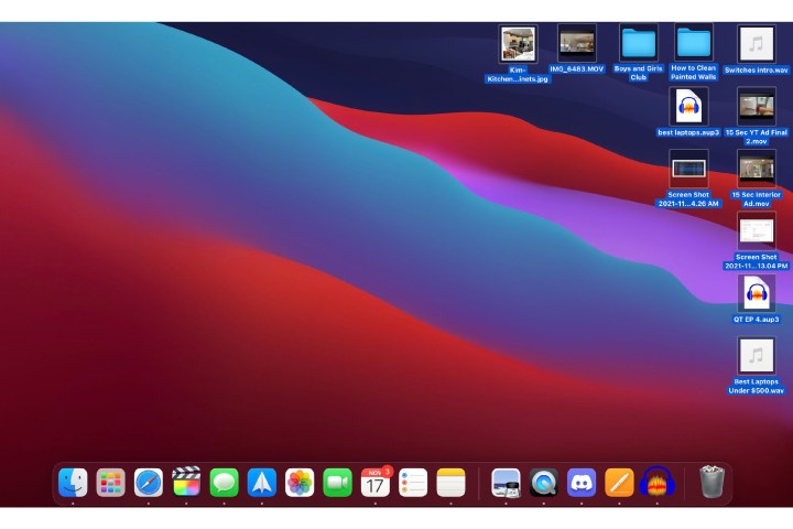 Ein Screenshot, wie man auf dem Mac alles auswählt, indem man auf Befehl A klickt.