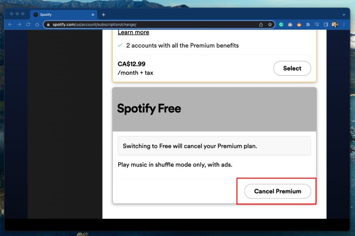 So kündigen Sie Spotify Premium – Spotify Free.