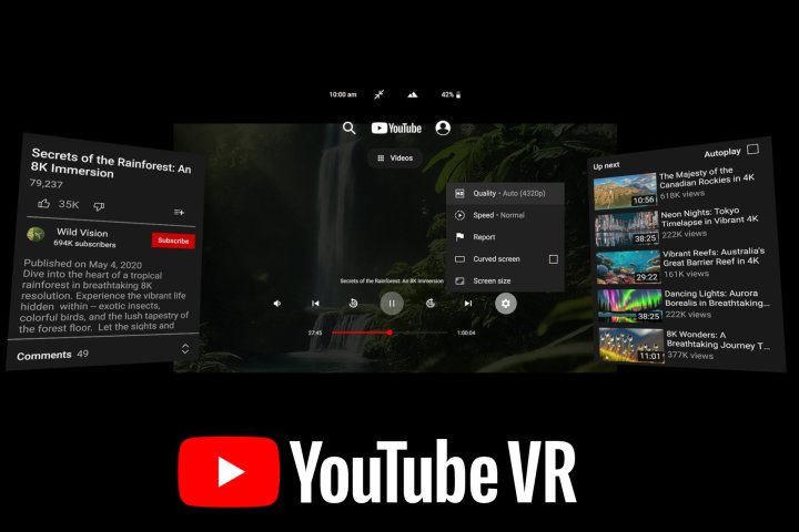 Google hat ein Beispiel eines 8K-Videos gepostet, wie es in YouTube VR erscheint.