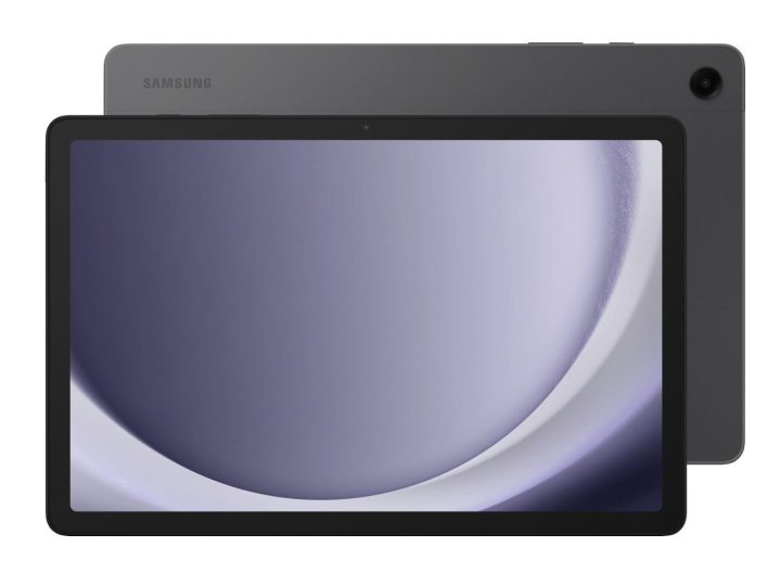 Die Vorder- und Rückseite des Samsung Galaxy Tab A9+.