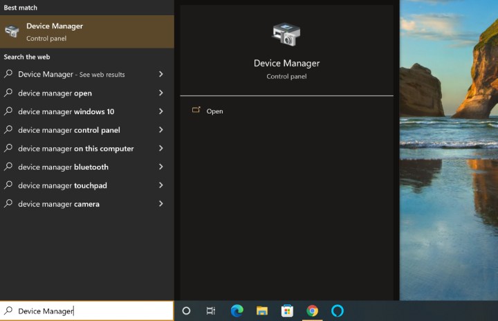 So deaktivieren Sie die Laptop-Tastatur unter Windows 10: Suchen Sie nach dem Geräte-Manager