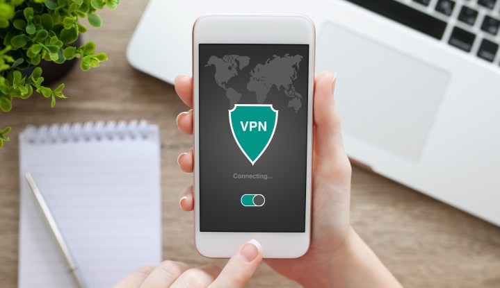 Ein VPN-Archivbild, das auf einem iPhone angezeigt wird.