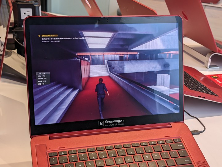 Gaming auf einem Laptop mit dem Snapdragon X Elite-Chip