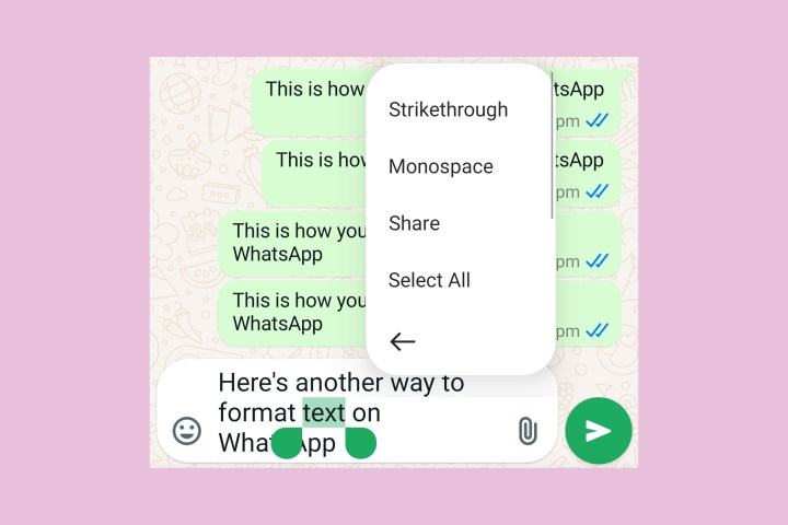 So formatieren Sie Text in WhatsApp.