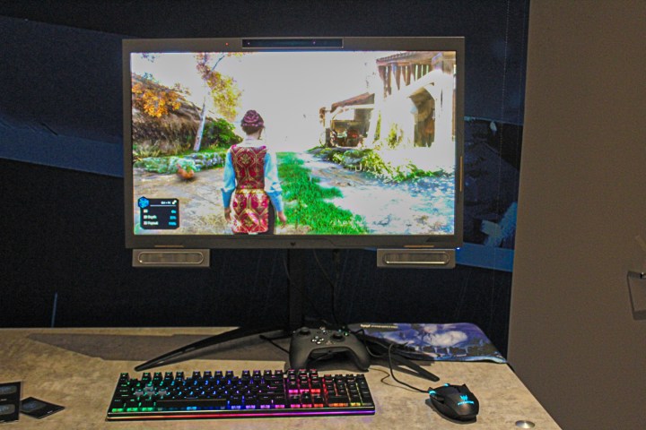 Der 3D-Gaming-Monitor von Acer zeigt eine Demo auf der CES 2024.