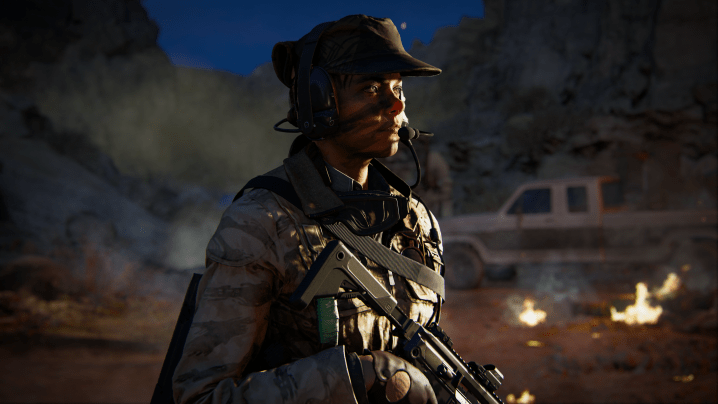 Ein Soldat steht draußen in Call of Duty: Black Ops 6.