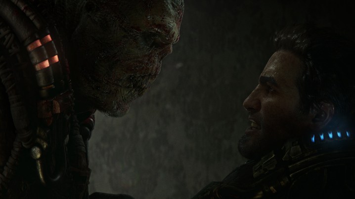 In Gears of War: E-Day tritt ein Mensch gegen einen Feind an.