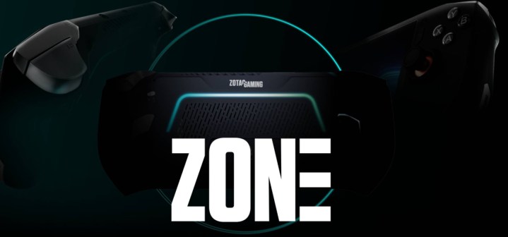 Werbebild des Zotac Zone-Gaming-Handhelds.